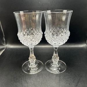 Juego de 2 copas de vino Cristal D'arques cristal plomo Longchamp's 18cl - Imagen 1 de 4