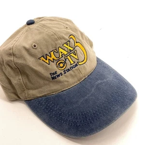 Retro WCAX the news station TV CBS 3 beige cotton deca - Picture 1 of 6