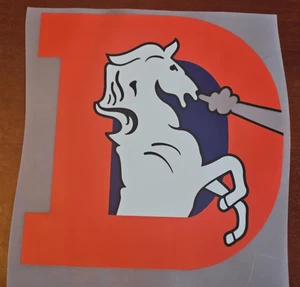 Denver Broncos Throwback 8" DTF Wärmeübertragung Aufbügeln KOSTENLOSER Versand (B41) - Bild 1 von 1