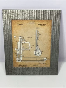 Gebrüder Wright limitierte Auflage Kunstdruck mit massivem Retro Metallrahmen 12x10,5" - Bild 1 von 5