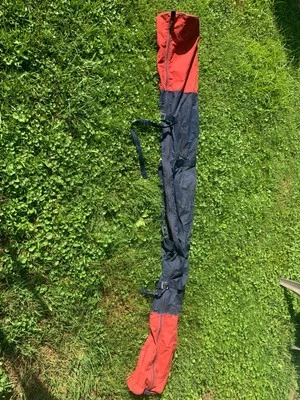 Bolsa de esquí de lona Athalon roja azul aprox 84" de longitud Foto 1 de 4