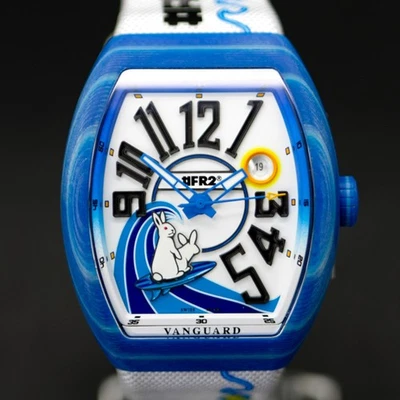 NEW Franck Muller Vanguard FR2 Beach Blue Rabbit V 41 SC DT BEACH Complete 2025 - Image 1 of 4
