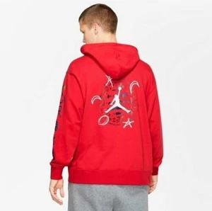 Nike Air Jordan Hoodie Red Large Legacy FIBA Red Jordan Global Hoops - Bild 1 von 6
