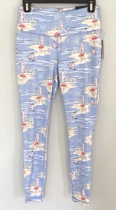 Crown & Ivy Crown Lounge Sport Leggings Size Small Blue/Yellow NWT $44.50 - Picture 1 of 6