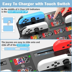 Switch Games Organizer Station with Controller Charger, Charging Dock for Nin... - Picture 1 of 6