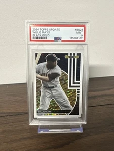 Actualización Topps 2024 Willie Mays Topps Negro Dorado BG21 Gigantes de San Fran PSA 9 Como Nuevo - Imagen 1 de 2