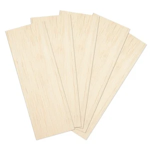 Balsa Wood Sheets 1/8" Inch Thick 12" x 4" Unfinished Wooden Board by Craftif... - Picture 1 of 8