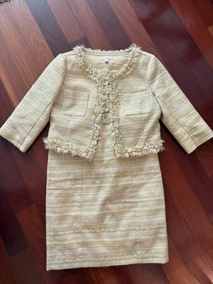 Lilly Pulitzer size 4 Boulche Suit Skirt Jacket Hagen - Image 1 of 4