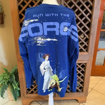 迪士尼公园与原力精神运行大号球衣迪士尼公主莱娅尤达 — 第 1/4 张图片