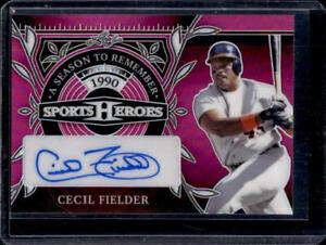 2024 Leaf Metal Sports Heroes Cecil Fielder A Season To Remember Auto #9/10