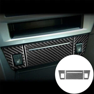 3Pcs Carbon Fiber Interior Ashtray Cover Trim With Heated Seats For Chrysler 300 - Picture 1 of 11