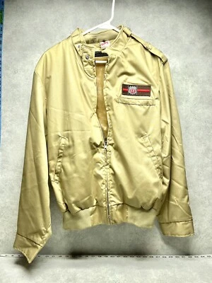 Vintage Phillips 66 Jacket Gas Station Service Faux Fur Lining Men's Lrg - Image 1 of 4