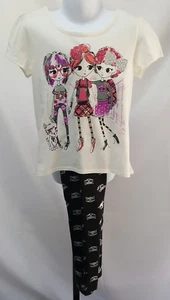 Garanimals 365 Grafikdruck T-Shirt mit passender Leggings Mädchen Größe 6 Neu - Bild 1 von 11