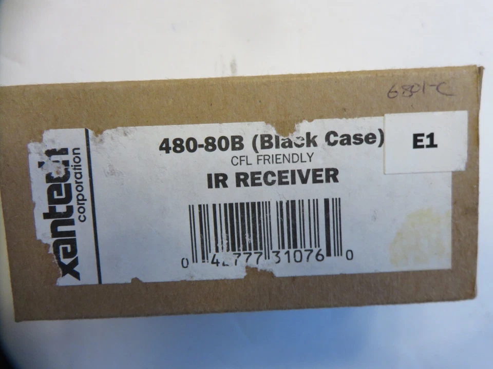 Receptor infravermelho XANTECH modelo 480-80B CFL amigável Dinky Link (caixa preta) - Imagem 1 de 1