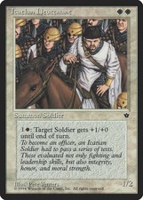 Icatian Lieutenant Fallen Empires HEAVILY PLD White Rare MAGIC MTG CARD ABUGames