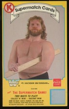 1987 Hacksaw Jim Duggan Circle K Supermatch WWF Wrestling Card *UNSCRATCHED* 