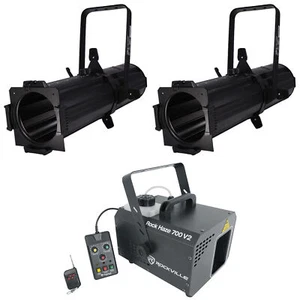 Chauvet DJ EVE E-100Z White Ellipsoidal LED DMX Gobo Projector Spot Light+Hazer - Picture 1 of 11