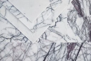 Calacatta Lilac White Honed Marble Wall & Floor Tiles SAMPLE - Picture 1 of 6