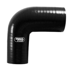Samco Air & Water 90 Deg Silicone Hose Reducing Elbow - 38-32mm Bore / Black - Picture 1 of 2