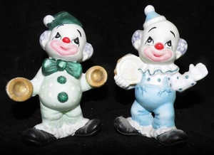 2 Clownfiguren aus Keramik - Bild 1 von 3