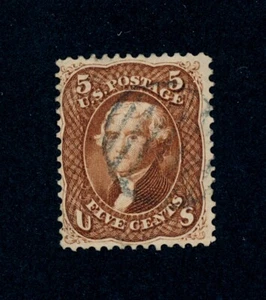 drbobstamps US Scott #75 Used Stamp, Stain Cat $425 - Picture 1 of 2