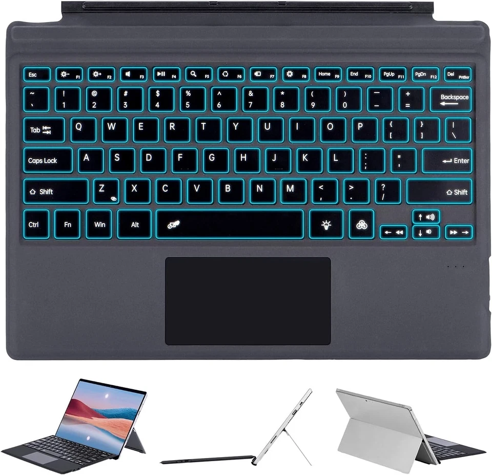 Type Cover for Microsoft Surface Pro 7+/ Pro 7 / Pro 6 / Pro 5 / Pro 4 / Pro 3，S - Image 1 of 4