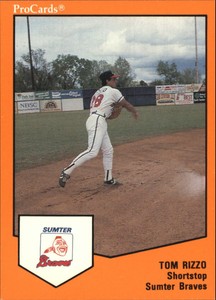 1989 Sumter Braves ProCards #1087 Tom Rizzo