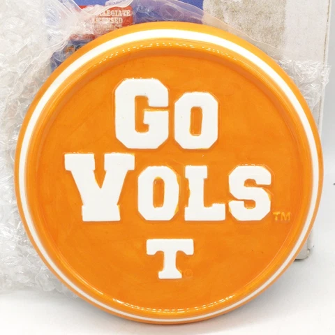 Tennessee Vols Go Vols Ceramic Mini Wall Plaque Logo Slogan College Treasures Cover