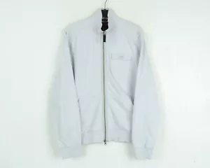 ARMANI JEANS Mens M Cardigan Cotton Sweater Zip Sweatshirt Jumper Grey Jacket AJ - Picture 1 of 7