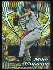 2002 BOWMAN'S BEST MIKE MUSSINA /300 BLUE FOIL PARALLEL #30 YANKEES HOF