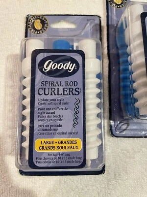 Rizadores de pelo Goody espiral varilla dos juegos paquetes sellados nuevos de stock Foto 1 de 3
