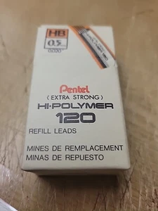 Pentel HB 0,5 mm recarga de plomo de alto polímero extra fuerte 12 tubos/caja-120 ct - ¡NUEVO! - Imagen 1 de 4