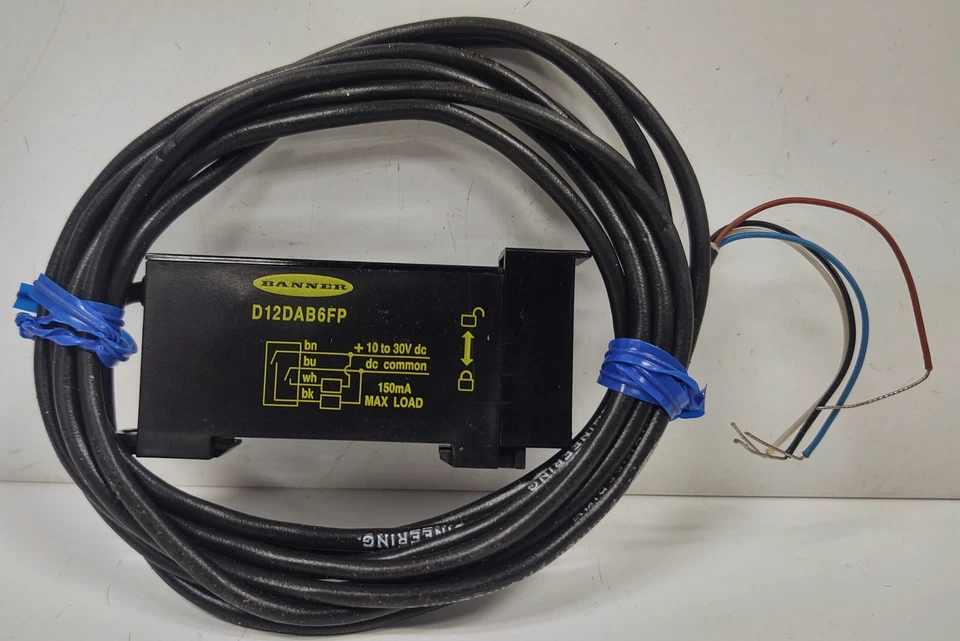 Banner Engineering D12DAB6FP Photoelectric Proximity Sensor - Image 1 of 3