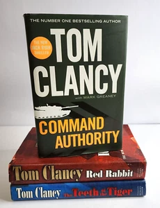 3 x Tom Clancy Large Hardcover Bundle Lot Spy Crime Thriller Fiction Novels - Picture 1 of 9