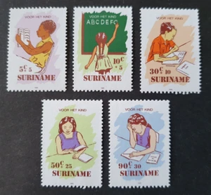 1985 SURINAME NETHERLANDS SET CHILD WELFARE EDUCATION READING VF MNH - Picture 1 of 1
