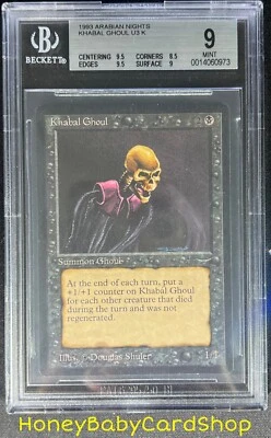 MTG Arabian Nights 1993 Khabal Ghoul BGS 9.0 MINT Old School 93/94 - Image 1 of 4