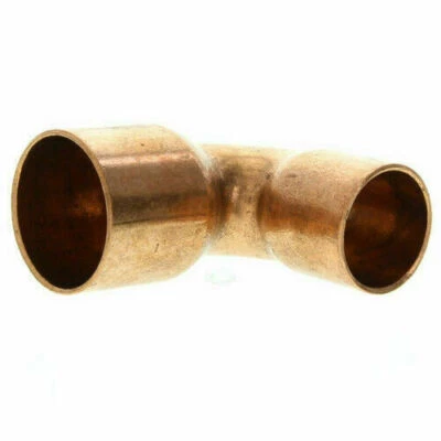 3/8"x1/4" inch 90 Degree Reducing elbow Copper Solder Sweat CxC - Image 1 of 3