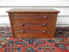 Antique Wood Salesman's Sample Child's Drawer Cabinet Chest Dresser Buffer  