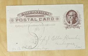 Vtg Antique Postal Card 1887 postcard - Picture 1 of 2