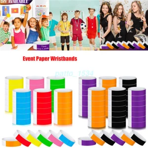 Tyvek Paper Party Wristbands. Event Security Admission Party Festival Waterproof - Picture 1 of 27