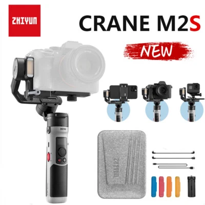 Zhiyun Crane M2S 3 Axis Handheld Gimbal Stabilizer for Camera Gopro Smartphones - Image 1 of 4
