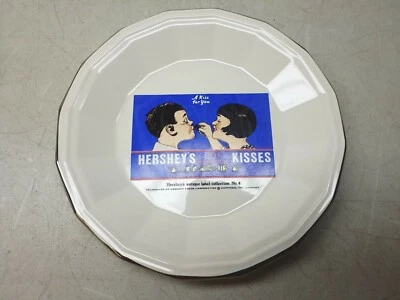 Hershey's Milk Chocolate Kisses Antique Label Collection Plate No 4 Vintage  - Image 1 of 4