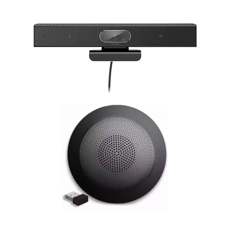 Webcam professionale HD 1080p e vivavoce professionale USB wireless Bluetooth - Immagine 1 di 4