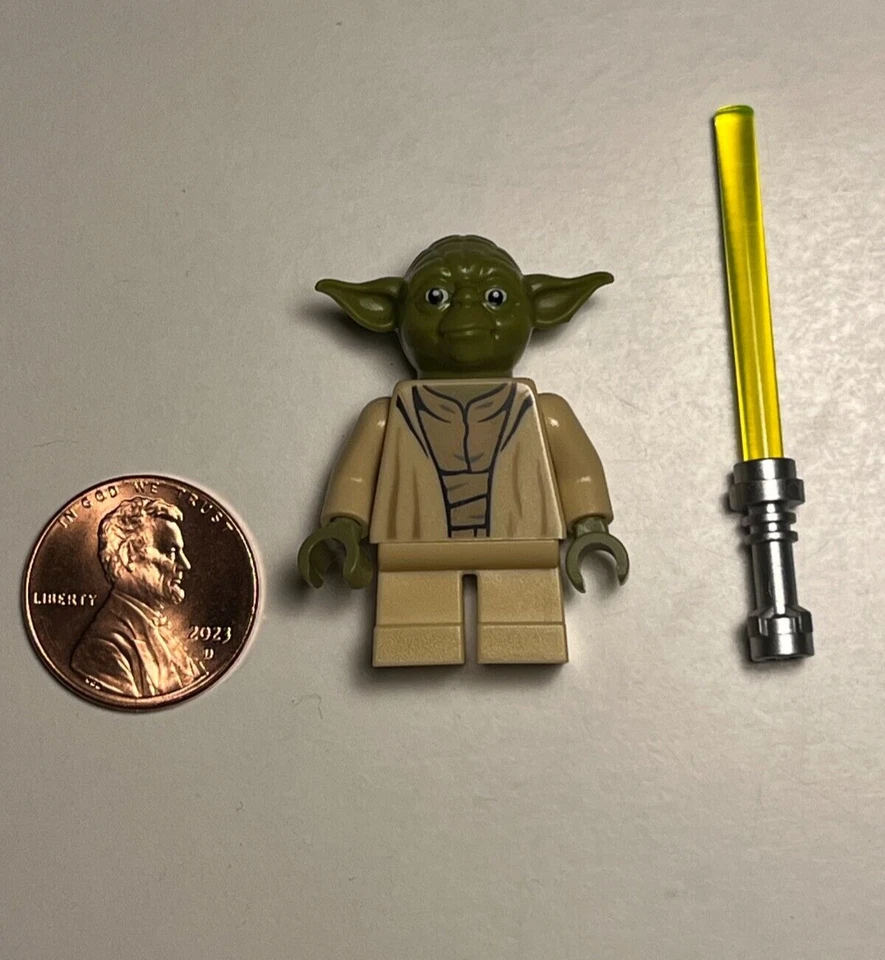 Минифигурка LEGO Yoda со световым мечом Duel on Geonosis EP 2 ВОЙНЫ КЛОНОВ ЗВЕЗДНЫЕ ВОЙНЫ 75017 - Изображение 1 из 3