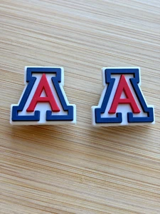 Set of Two Arizona Wildcats New Clog Shoe Charms Free Shipping Great Gift Idea - Picture 1 of 5