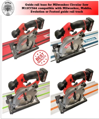 Milwaukee M12CCS44 2530-20 Adaptor base Circular Saw Fuel M18 guide rail track - Image 1 of 3