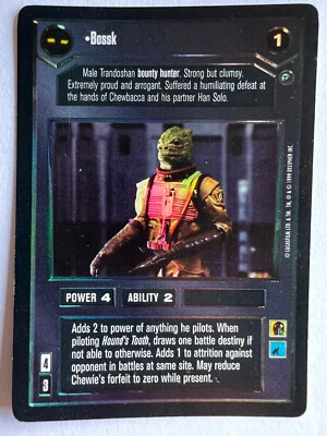 Star Wars CCG - Reflections I - FOIL - Bossk - Image 1 of 2