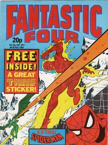 Fantastic Four 18 (1982): High Grade UK Marvel - Free Gift Thing sticker - AF 15 - Imagen 1 de 4