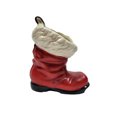 Vintage Goebel Christmas 3" Ceramic Santa Boot Figurine West Germany 57-401-08