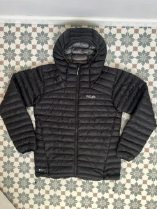 Rab Mens Cirrus Alpine Jacket Down Hooded Coat Primaloft Pertex - Medium - Black - Picture 1 of 9